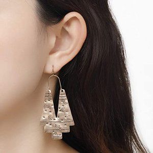 Antiqued Gold Brass Crescent Moons Dangle Moon Earrings Modern Bohemian Boho New